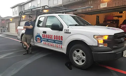 garage door specialists vehicle